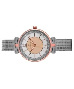 Westar Zing Crystal Accents Stainless Steel Mesh Gold And Silver Dial Quartz 00130SPN601 Women's Watch -Watch Discount Store 00130SPN601 3