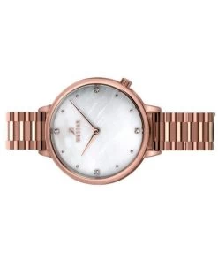 Westar Zing Crystal Accents Rose Gold Tone Stainless Steel White Mother Of Pearl Dial Quartz 00135PPN611 Women's Watch -Watch Discount Store 00135PPN611 3
