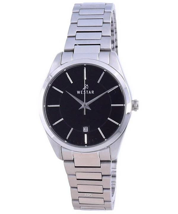 Westar Black Dial Stainless Steel Quartz 40213 STN 103 Women's Watch 1 Westar Black Dial Stainless Steel Quartz 40213 STN 103 Women's Watch