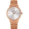 Westar Profile Rose Gold Tone Stainless Steel Silver Dial Quartz 40215PPN607 Women's Watch