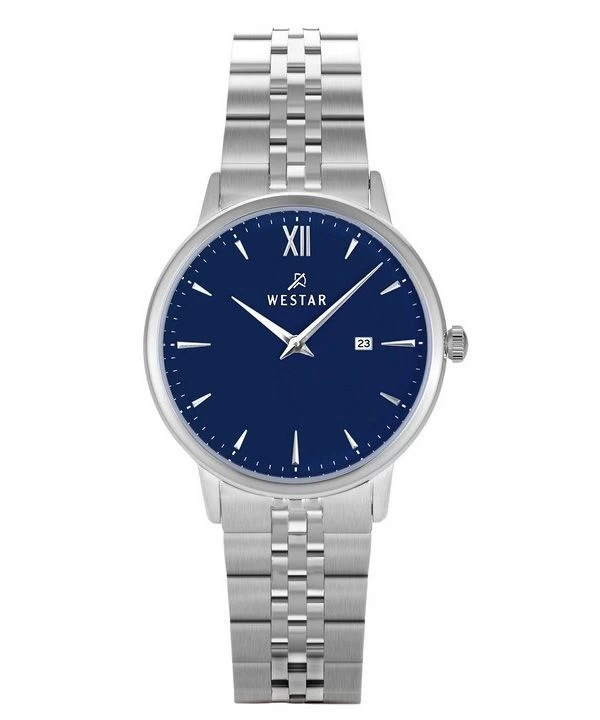 Westar Profile Stainless Steel Blue Dial Quartz 40215STN104 Women's Watch 1 Westar Profile Stainless Steel Blue Dial Quartz 40215STN104 Women's Watch