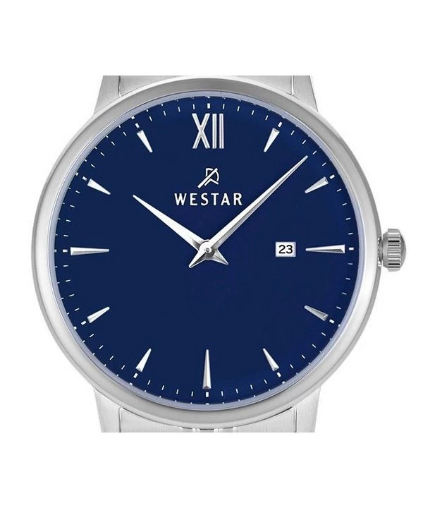 Westar Profile Stainless Steel Blue Dial Quartz 40215STN104 Women's Watch 2 Westar Profile Stainless Steel Blue Dial Quartz 40215STN104 Women's Watch - Image 2