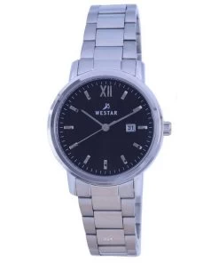 Westar Black Dial Stainless Steel Quartz 40245STN103 Women's Watch