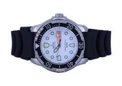 Ratio FreeDiver White Dial PU Strap Quartz 48HA90-02-WHT 500M Men's Watch 11 Ratio FreeDiver White Dial PU Strap Quartz 48HA90-02-WHT 500M Men's Watch -Watch Discount Store 48HA90 02 WHT 5