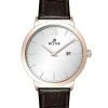 Westar Profile Leather Strap Silver Dial Quartz 50214PPN627 Men's Watch