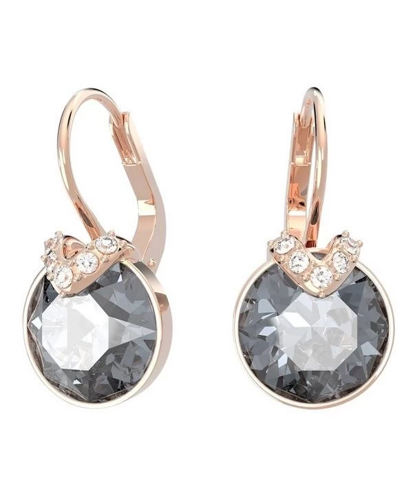 Swarovski Bella V Drop Gray Crystal Earrings 5299317 For Women 1 Swarovski Bella V Drop Gray Crystal Earrings 5299317 For Women