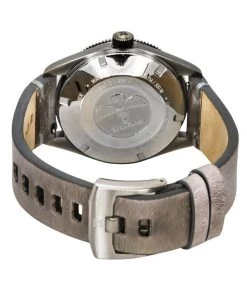 Edox Skydiver Limited Edition Leather Strap Grey Dial Automatic Diver's 80126 3VIN GDN 300M Men's Watch -Watch Discount Store 801263VINGDN 4