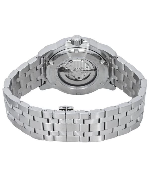 Bulova Marine Star Stainless Steel Open Heart Blue Dial Automatic 21 Jewels 98A302 200M Mens Watch 4 Bulova Marine Star Stainless Steel Open Heart Blue Dial Automatic 21 Jewels 98A302 200M Mens Watch - Image 4