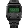 Casio Vintage Digital Black Ion Plated Stainless Steel Quartz A1100B-1 Unisex Watch