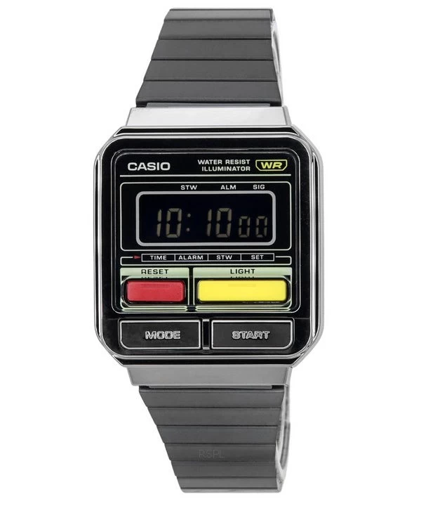 Casio Vintage Digital Stainless Steel Bracelet Quartz A120WEGG-1B A120WEGG-1B Unisex Watch 1 Casio Vintage Digital Stainless Steel Bracelet Quartz A120WEGG-1B A120WEGG-1B Unisex Watch