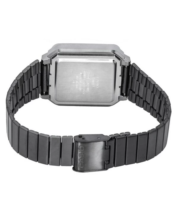 Casio Vintage Digital Stainless Steel Bracelet Quartz A120WEGG-1B A120WEGG-1B Unisex Watch 4 Casio Vintage Digital Stainless Steel Bracelet Quartz A120WEGG-1B A120WEGG-1B Unisex Watch - Image 4
