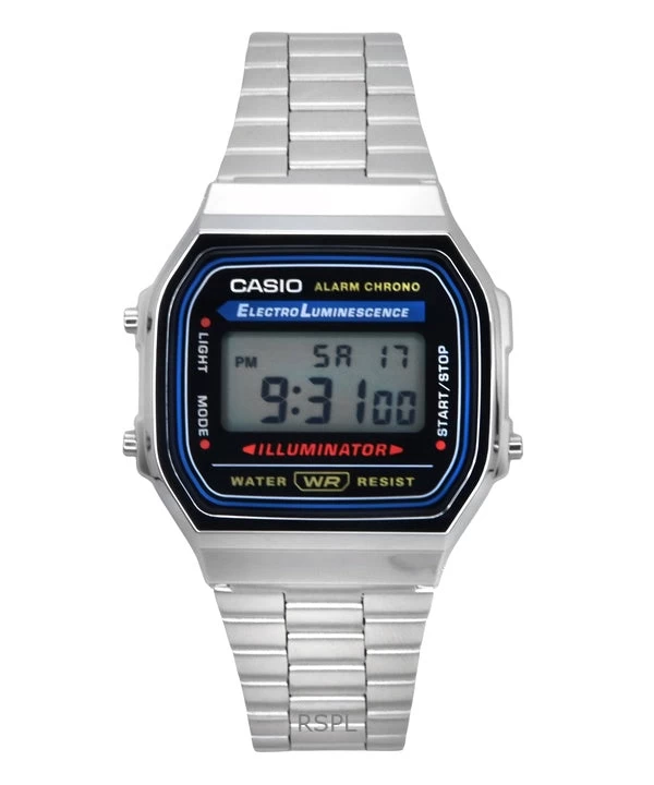 Casio Digital Alarm Chrono Stainless Steel A168WA-1WDF A168WA-1W Unisex Watch 1 Casio Digital Alarm Chrono Stainless Steel A168WA-1WDF A168WA-1W Unisex Watch
