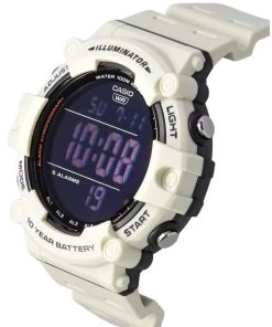 Casio Standard Digital White Resin Strap Quartz AE-1500WH-8B2 100M Men's Watch -Watch Discount Store AE 1500WH 8B2 3