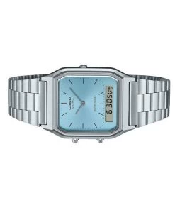 Casio Vintage Analog Digital Turquoise Blue Dial Quartz AQ-230A-2A1 Women's Watch -Watch Discount Store AQ 230A 2A1 3