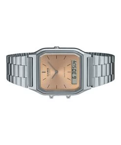 Casio Vintage Analog Digital Light Copper Dial Dual Time Quartz AQ-230A-4AMQY Unisex Watch -Watch Discount Store AQ 230A 4AMQY 3