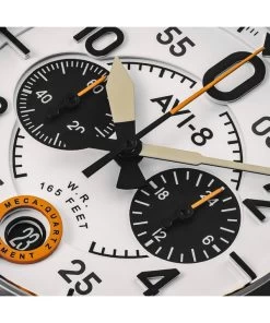 AVI-8 Spitfire Lock Chronograph Imperial War Museums Edition Bethlem White Dial Quartz AV-4089-0B Men's Watch -Watch Discount Store AV 4089 0B 6