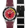 AVI-8 Flyboy Tuskegee Airmen Limited Edition Ramitelli Red Dial Quartz AV-4103-04 Men's Watch With Extra Strap