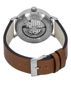 Bauhaus Classic Leather Strap Dark Green Open Heart Dial Automatic 21664 Men's Watch -Watch Discount Store BA 21664 3