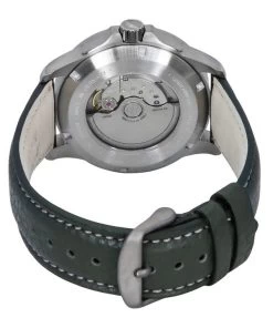 Bauhaus Aviation Green Leather Strap Dark Green Dial Automatic 28604 100M Men's Watch -Watch Discount Store BA 28604 4