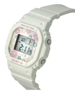 Casio Baby-G Retro Flower Field Digital White Resin Strap Quartz BGD-565RP-7 100M Women's Watch -Watch Discount Store BGD 565RP 7 3