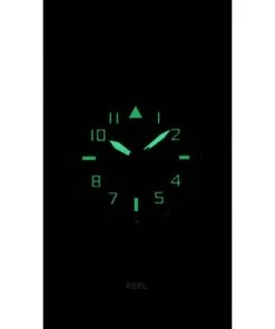 Citizen Eco-Drive Super Titanium Leather Strap Green Dial BM8560-11X 100M Men's Watch -Watch Discount Store BM8560 11X 2