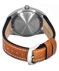 Citizen Eco-Drive Super Titanium Leather Strap Green Dial BM8560-11X 100M Men's Watch -Watch Discount Store BM8560 11X 4