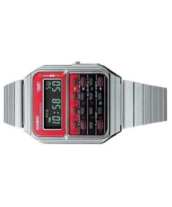 Casio Vintage Heritage Colors Digital Stainless Steel Quartz CA-500WE-4B Unisex Calculator Watch -Watch Discount Store CA 500WE 4B 3
