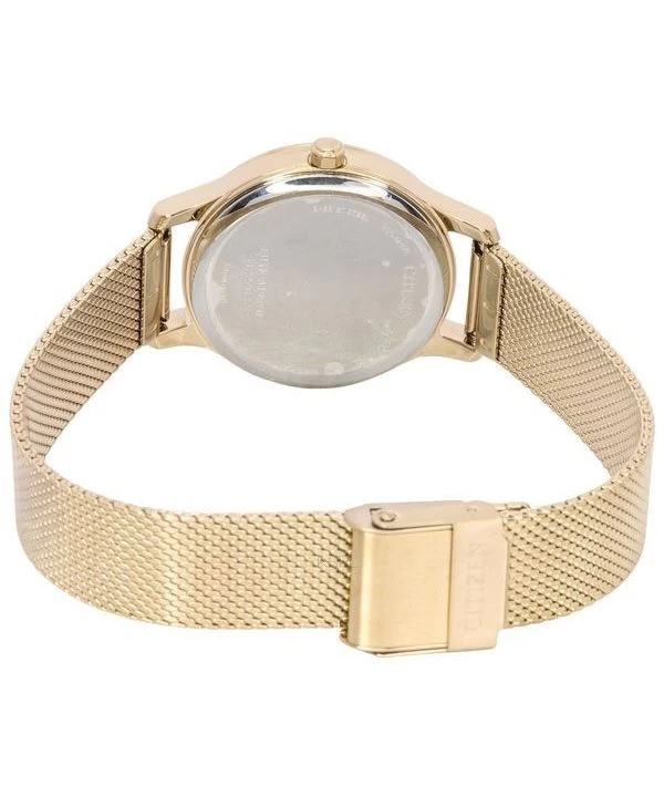 Citizen Eco-Drive Rose Gold Tone Stainless Steel Mother Of Pearl EM0892-80D Women's Watch 4 Citizen Eco-Drive Rose Gold Tone Stainless Steel Mother Of Pearl EM0892-80D Women's Watch - Image 4