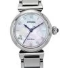 Citizen L Mae Diamond Accents Stainless Steel Mother Of Pearl Dial Eco-Drive EM1130-83D Women's Watch