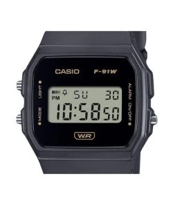 Casio POP Digital Gray Bio Based Resin Strap Quartz F-91WB-8A Unisex Watch -Watch Discount Store F 91WB 8A 3