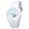 Casio G-Shock Tone-on-Tone Analog Digital Resin Strap White Dial Quartz GA-2100-7A7 Men's Watch