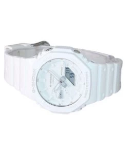 Casio G-Shock Tone-on-Tone Analog Digital Resin Strap White Dial Quartz GA-2100-7A7 Men's Watch -Watch Discount Store GA 2100 7A7 3