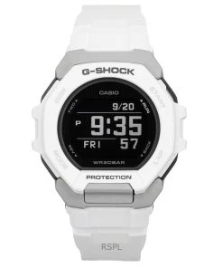 Casio G-Shock G-Squad Digital Smartphone Link White Bio-Based Resin Quartz GBD-300-7 200M Men's Watch