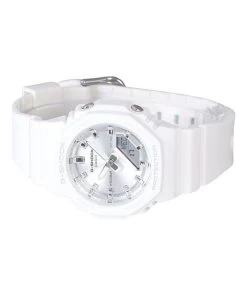 Casio G-Shock Analog Digital White Resin Bio Based Strap Silver Dial Quartz GMA-P2100VA-7A 200M Women's Watch -Watch Discount Store GMA P2100VA 7A 3