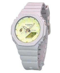 Casio G-Shock Natures Colour Series Analog Digital Yellow Dial Quartz GMA-S2100NC-4A 200M Women's Watch