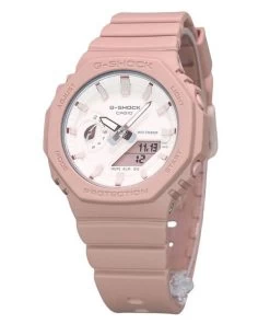 Casio G-Shock Natures Colour Series Analog Digital Bio-Based Resin Strap Pink Dial Quartz GMA-S2100NC-4A2 200M Women's Watch