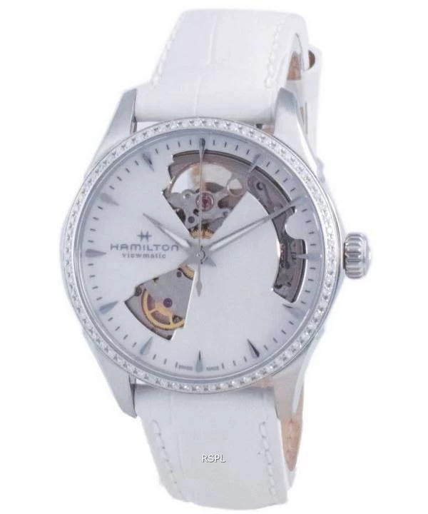 Hamilton Jazzmaster Open Heart Leather Automatic H32205890 Women's Watch