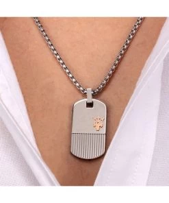 Maserati Jewels Stainless Steel JM121ATK08 Necklace For Men -Watch Discount Store JM121ATK08 4