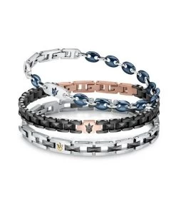 Maserati Jewels Black Stainless Steel JM422ATZ13 Bracelet For Men -Watch Discount Store JM422ATZ13 6