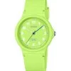 Casio Pop Analog Lime Green Bio Based Resin Strap Lime Green Dial Quartz LQ-24B-3B Women's Watch