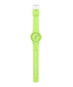 Casio Pop Analog Lime Green Bio Based Resin Strap Lime Green Dial Quartz LQ-24B-3B Women's Watch -Watch Discount Store LQ 24B 3B 2