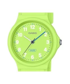 Casio Pop Analog Lime Green Bio Based Resin Strap Lime Green Dial Quartz LQ-24B-3B Women's Watch -Watch Discount Store LQ 24B 3B 3