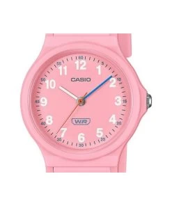 Casio Pop Analog Pink Bio Based Resin Strap Pink Dial Quartz LQ-24B-4B Women's Watch -Watch Discount Store LQ 24B 4B 3