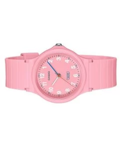 Casio Pop Analog Pink Bio Based Resin Strap Pink Dial Quartz LQ-24B-4B Women's Watch -Watch Discount Store LQ 24B 4B 4