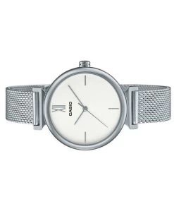 Casio Analog Stainless Steel Silver Dial Quartz LTP-2024VM-7C Women's Watch With Bangle Set -Watch Discount Store LTP 2024VM 7C 3