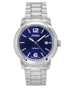 Fossil Heritage Stainless Steel Blue Dial Automatic ME3244 Men's Watch