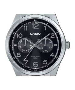 Casio Standard Analog Stainless Steel Black Dial Quartz MTP-E340D-1AV Men's Watch -Watch Discount Store MTP E340D 1AV 2