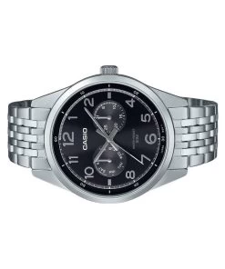 Casio Standard Analog Stainless Steel Black Dial Quartz MTP-E340D-1AV Men's Watch -Watch Discount Store MTP E340D 1AV 3