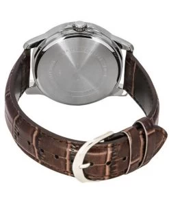 Casio Standard Analog Brown Leather Strap Silver Dial Quartz MTP-V004L-7C Men's Watch -Watch Discount Store MTP V004L 7C 3