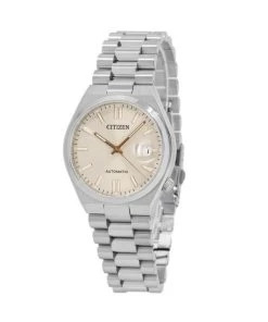 Citizen Tsuyosa Stainless Steel Beige Dial Automatic NJ0151-88W Men's Watch -Watch Discount Store NJ0151 88W 2